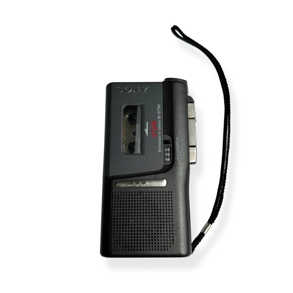 Sony M-679V VOR Handheld Pocket Microcassette Recorder Player For Parts/Untested